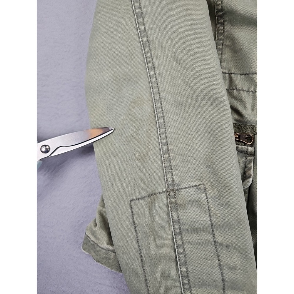 American Eagle Outfitters Utility Jacket Women's Size Medium Army Green Full Zip - Picture 9 of 9
